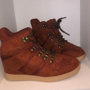 Suede Platform Sneakers